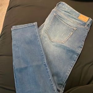 Express light wash stretch + low rise legging SZ 14 R